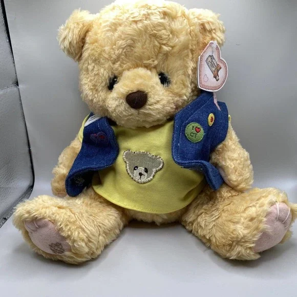 Cherished Teddies Collecting Friends Along The Way Plush 13 Inch Bear Ear Tag